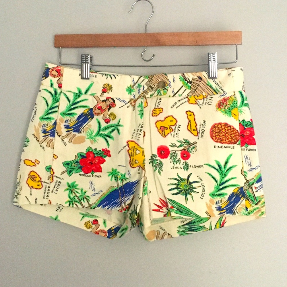 NWOT J. Crew Women’s Hawaiian Print Short SZ 0